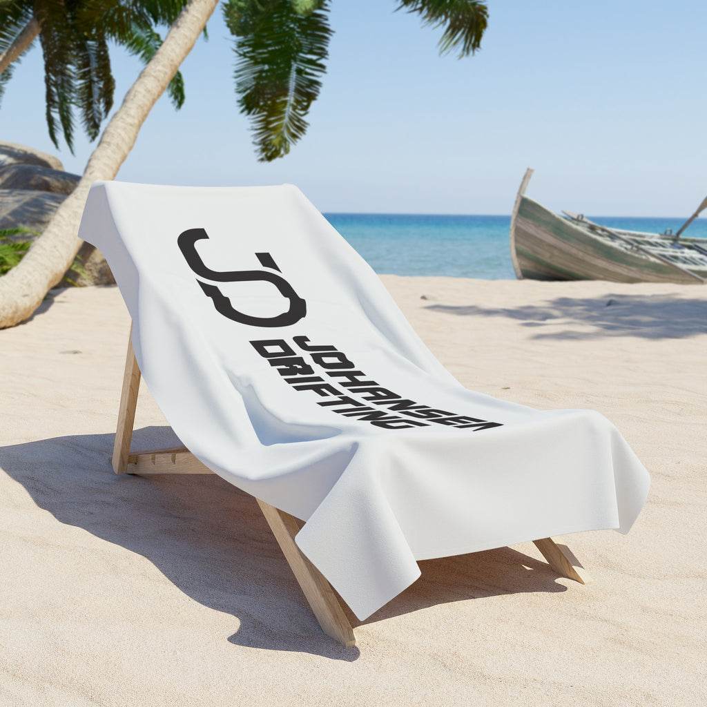 Johansen Drifting Logo Beach Towel — Racing Brand Beach Towel